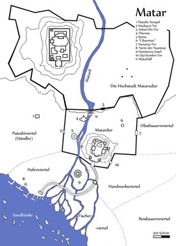 Stadtplan von Matar SW-Karte