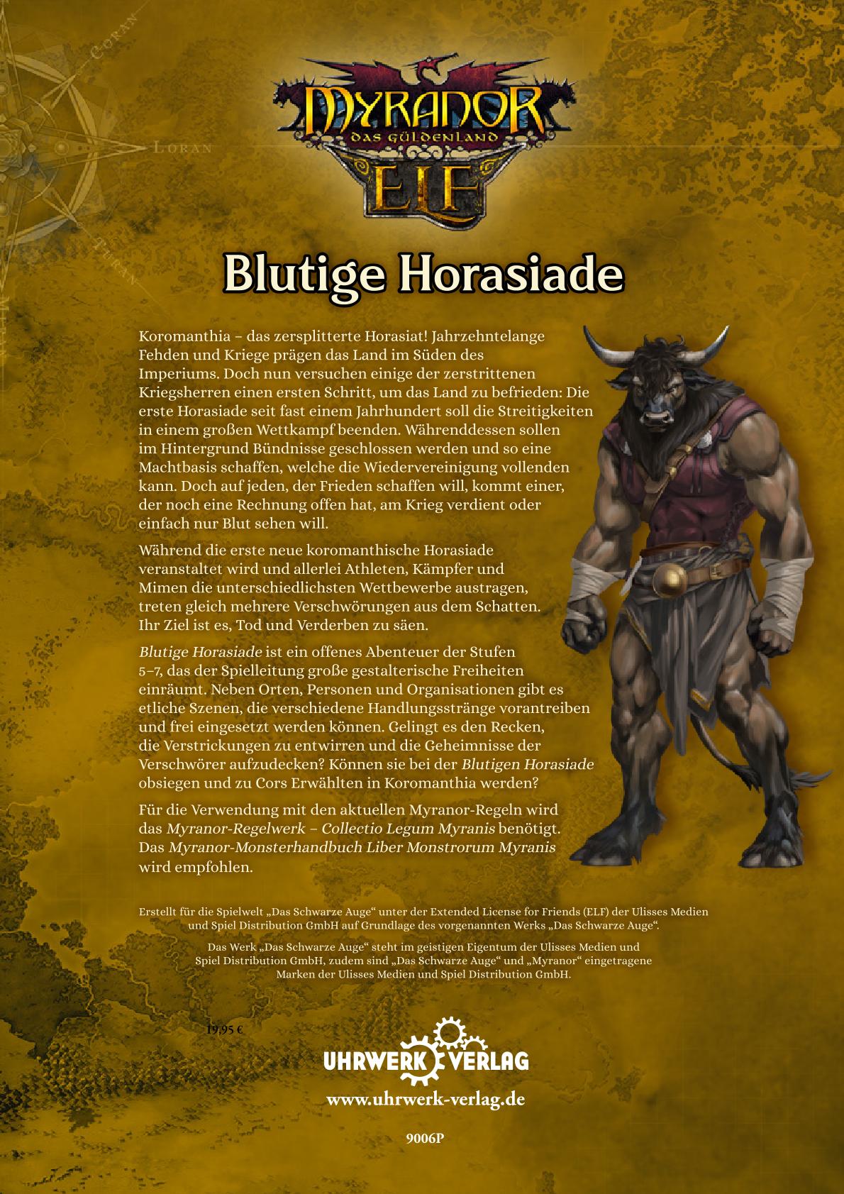 Rückseite »Blutige Horasiade«