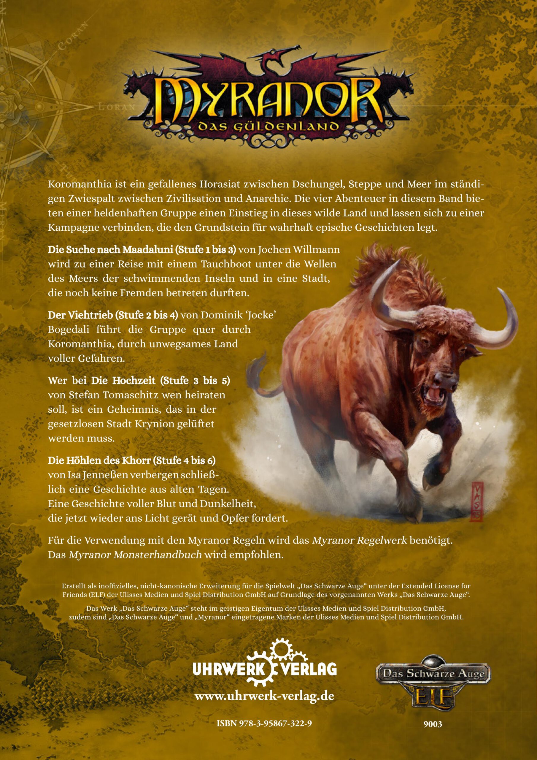 Rückseite »Abenteuer in Koromanthia«