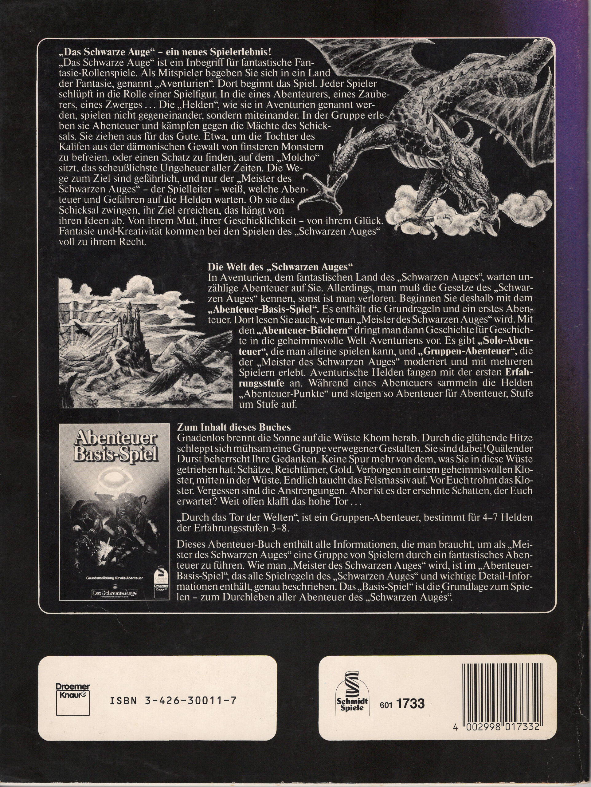 Rückseite »Durch das Tor der Welten«